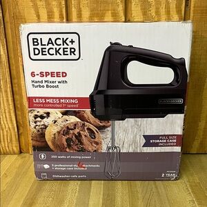 Black & Decker 6-Speed Hand Mixer with Turbo Boost
